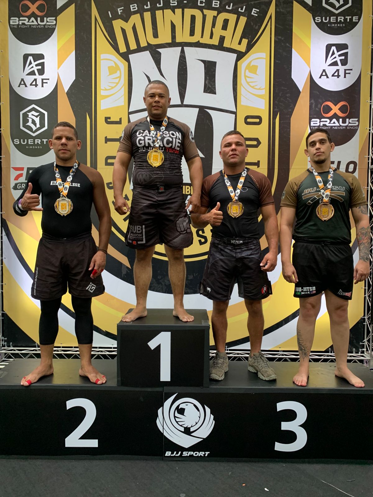 Parabens Rafael tetracampeão mundial de jiu-jitsu pela CBJJE
